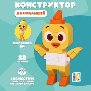 Детский конструктор  Цыплёнок Пи, 22 детали