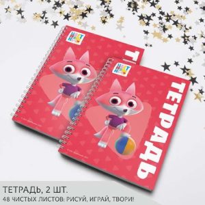 Тетрадь Лисенок Айяяй Цветняшки №3 А6, 10 на 15 см.